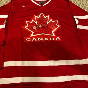 Team Canada AUTOGRAPHED HOCKEY JERSEY; Dan Boyle